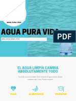 Agua pura vida más salud