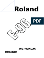 Roland E-96 Instrukcja Obsługi PL