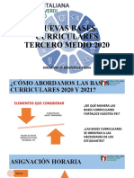 Bases curriculares 2020-2021 Tercer Medio SCUOLA