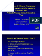 Climate Change Policy Simulation Tool 