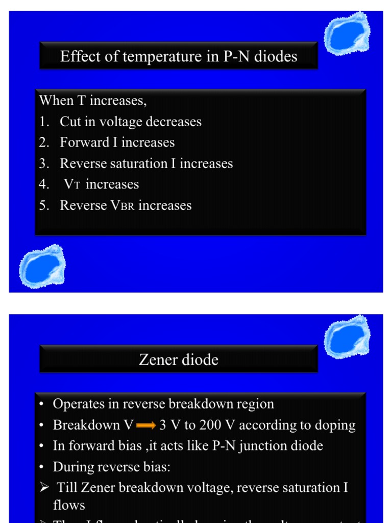 Zener, Varactor Diode Notes PDF