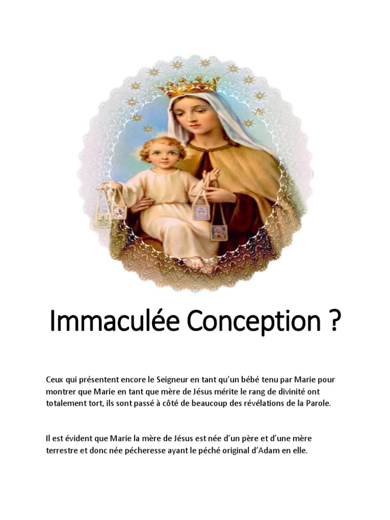 Marie : Mère humaine, pas divine | PDF | Marie, mère de Jésus | Jésus