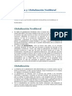 Tema 3. Globalización Neoliberal