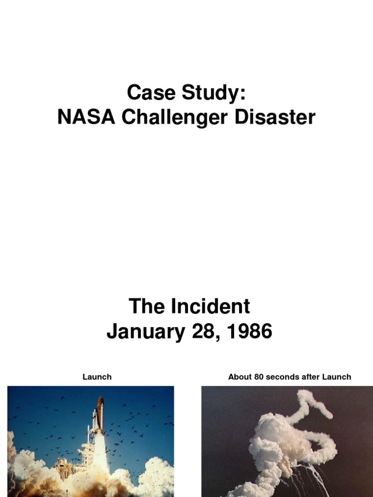 Case Study Challenger Disaster PDF