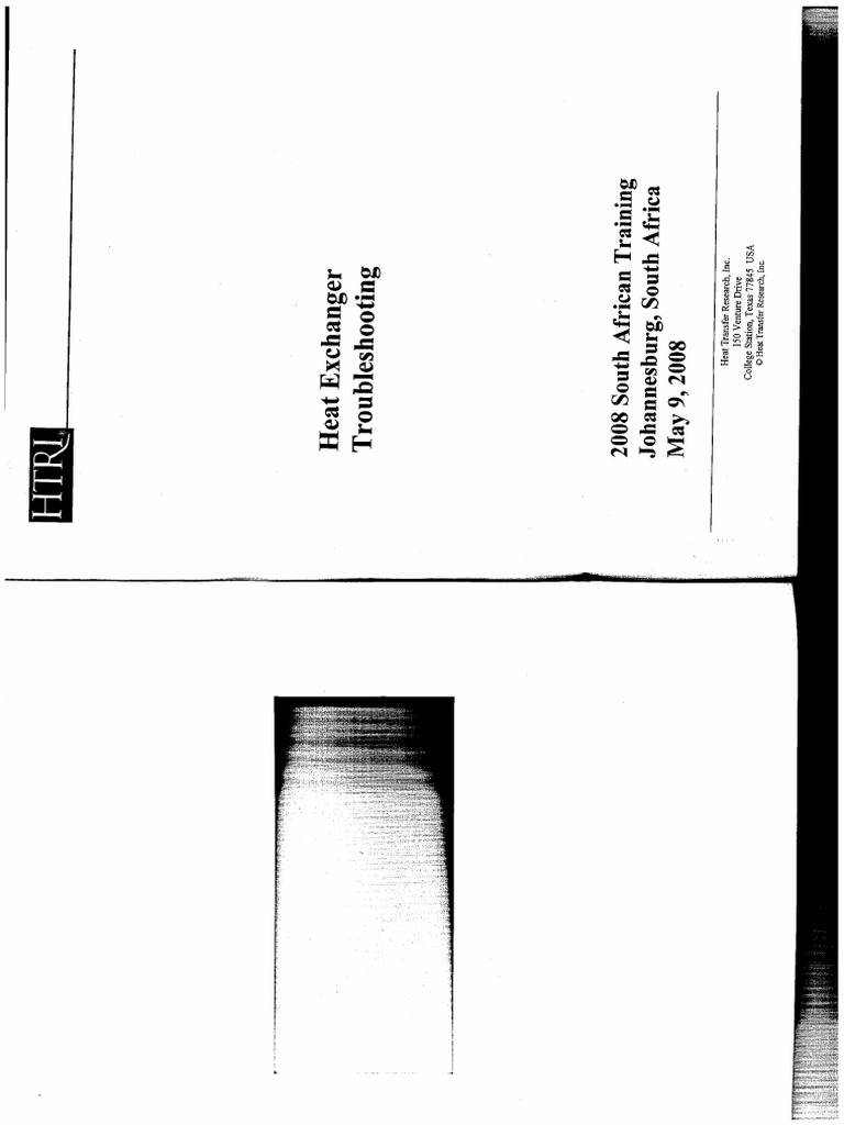 Heat Exchanger Troubleshooting PDF