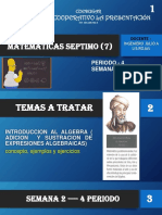 Clase de Periodo 4 Semana 2 - Introduccion Al Algebra - Suma y Resta de Exp Algebraicas