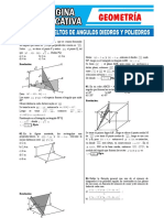 Ejercicios Resueltos de Angulos Diedros y Poliedros Pagina Educativa