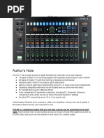 Roland MX-1 Mixing Manual