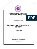 Teks Pengacara Majlis Untuk Program Satellite Sains Center