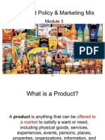 Product Policy &amp Marketing Mix