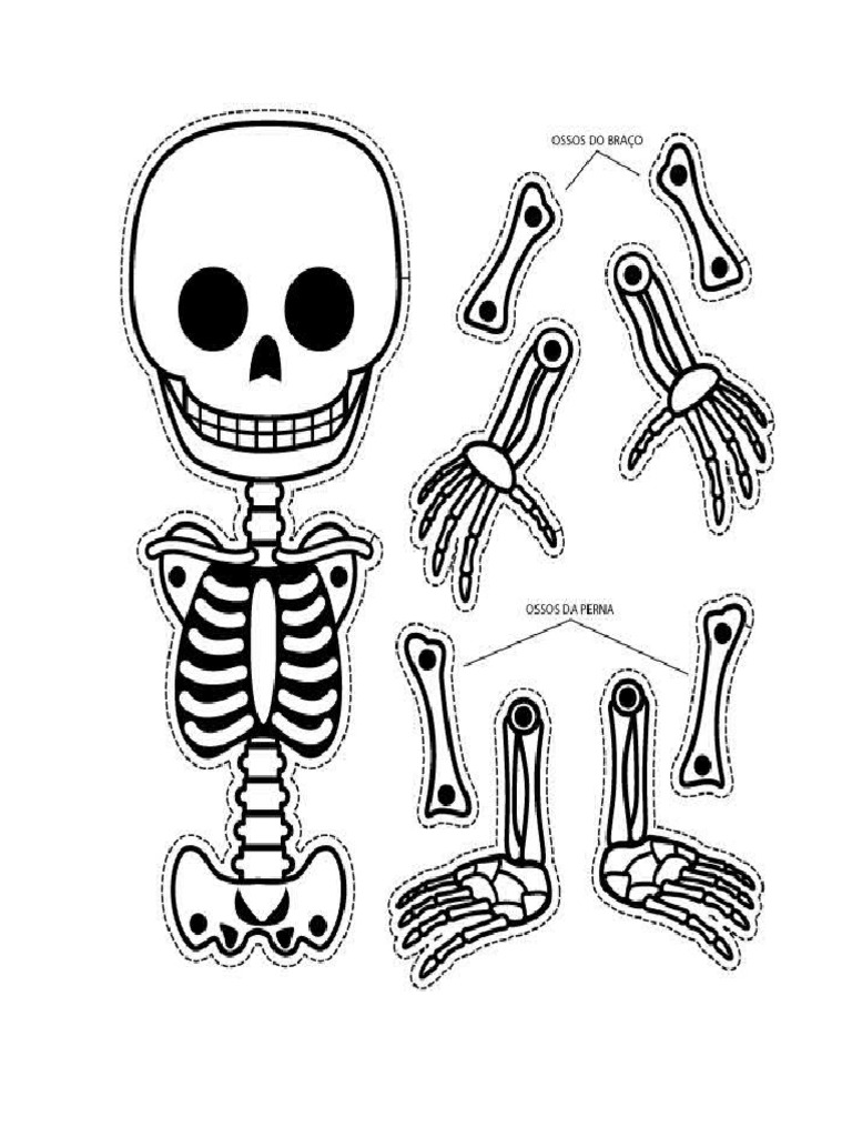 ESQUELETOS PARA DIA DE MUERTOS Recortable | PDF