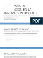 Ideas para La Formación en La Innovación Docente