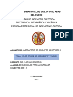 Informe de Laboratorio de Circuitos 2