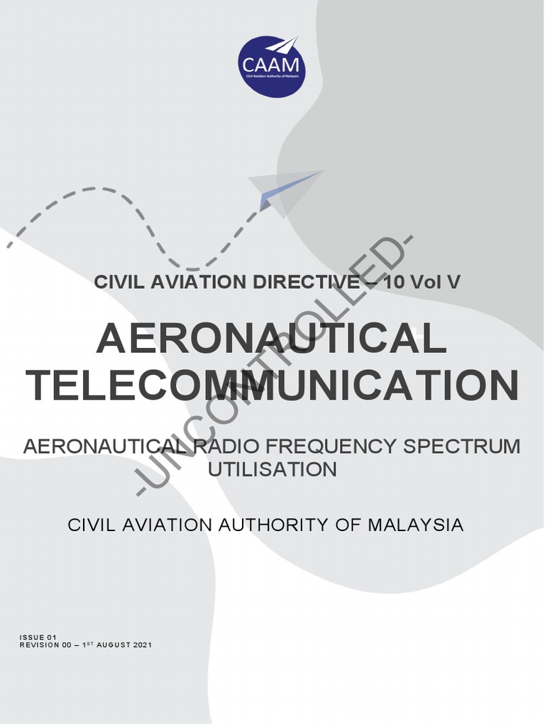 Cad 10 Vol V Aeronautical Aeronautical Radio