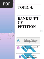 Topic 4 BANKRUPTCY PETITION (Audio)