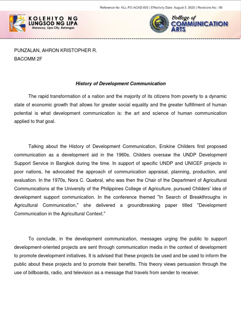 Development Communication | PDF