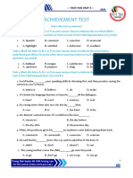 Grade 8 Achievement Test for Unit 5