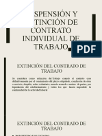 Extinción de Contrato Individual de Trabajo