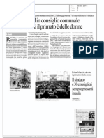 Record Di Presenze in Consiglio Comunale e Nelle Votazioni Il Primato È Delle Donne