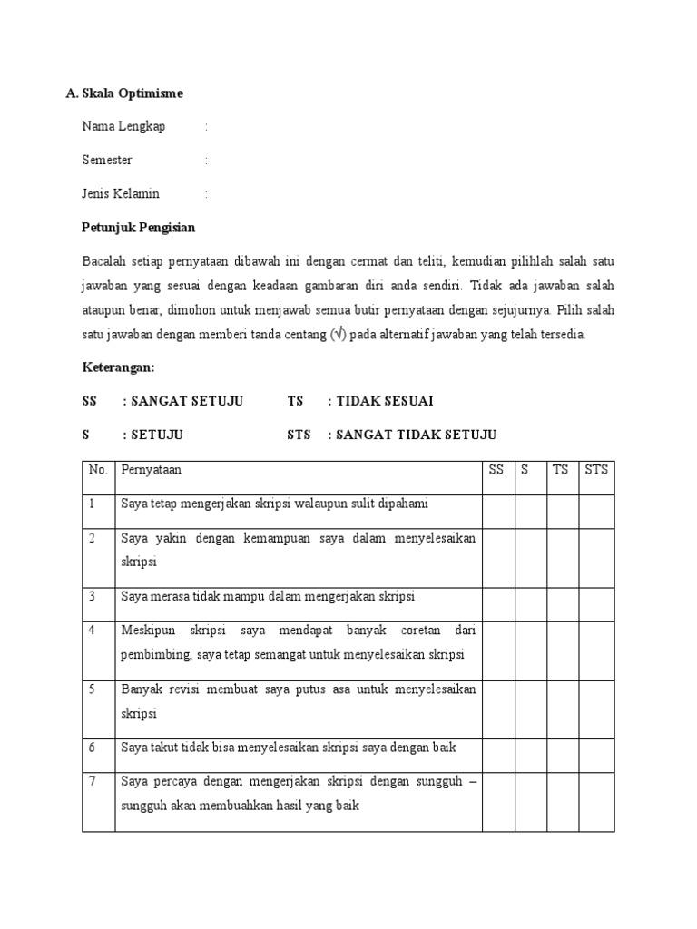 Skala Linier Google Form dalam penelitian ilmiah