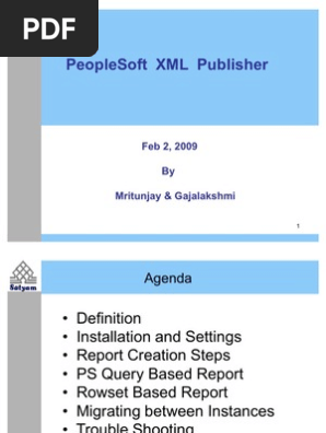 XML Publisher