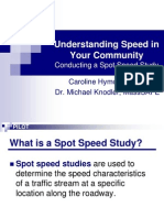Draft Spot Speed Study Training
