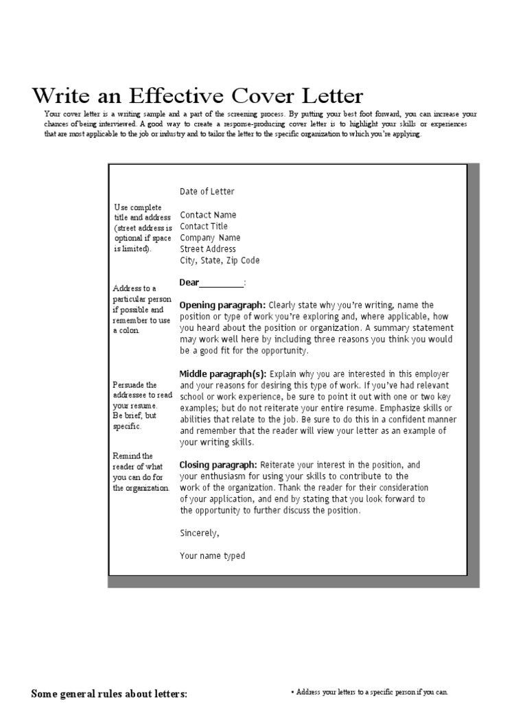 harvard cover letter template free download