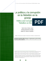 La Política y La Corrupción en La Rebelión en La Granja: Politics and Corruption in The "Rebellion On The Farm"
