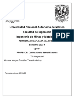Universidad Nacional Autónoma de México Facultad de Ingeniería Ingeniería de Minas y Metalurgia