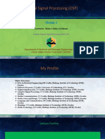 DSP Module 1: Introduction to Digital Signal Processing