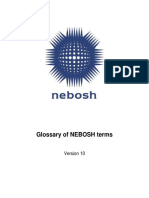 NEBOSH Glossary Guide