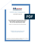 Factors Influencing Purchasing Decisions in Chilean Pharmacies Market