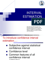 Interval Estimation