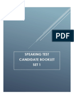 Candidate Booklet Set 1