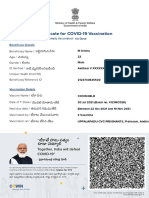 COVID Dose1 Certificate
