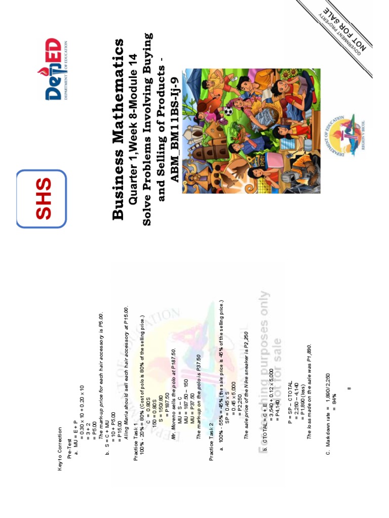 Business math module 14 pdf prices cost