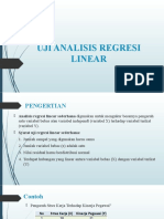 Uji Analisis Regresi Linear