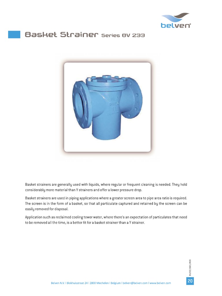 BV233 Basket Strainer PDF