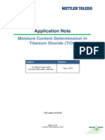 Moisture Content Determination in Titanium Dioxide