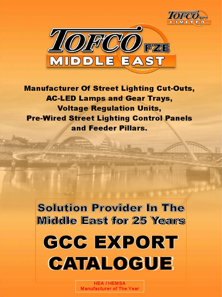 Tofco GCC Catalogue 2022 PDF Fuse (Electrical) Transformer