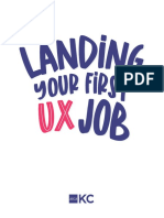 UX - Landing Your First UX Job - Handout