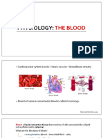 PHYSIOLOGY OF THE BLOOD