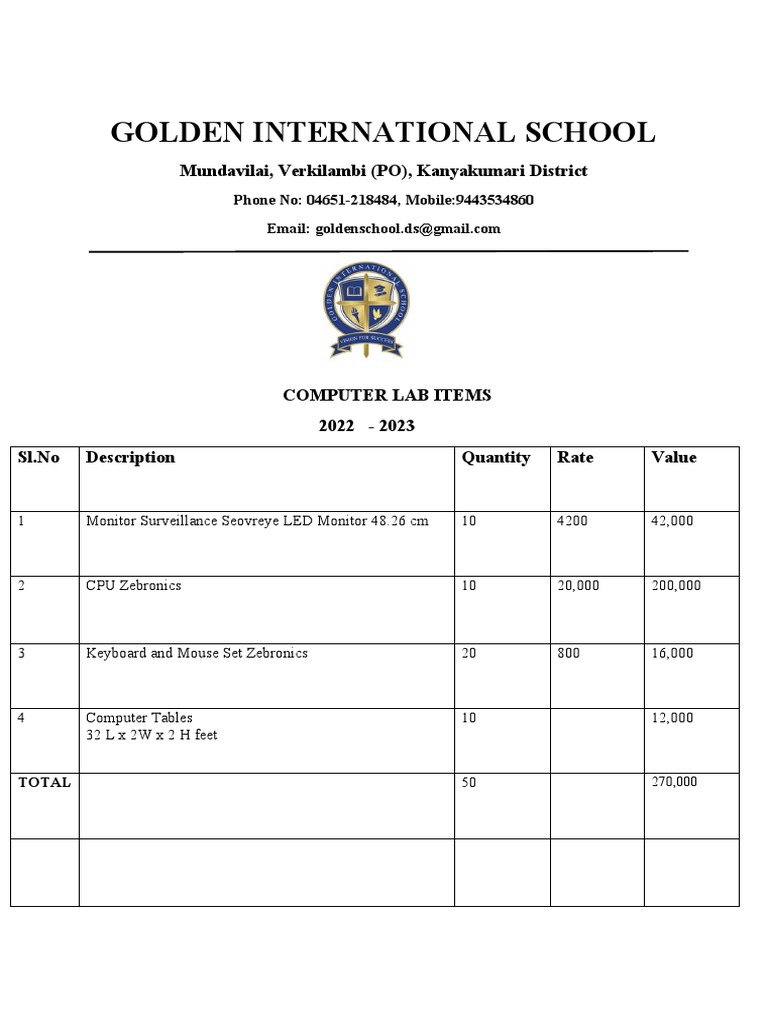 Computer Lab | PDF