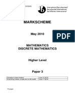 Mathematics Paper 3 Discrete Mathematics HL Markscheme