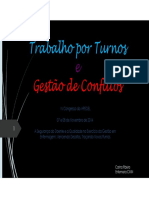 Trabalho Por Turnos e Gestão de Conflitos