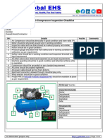Air Compressor Inspection Checklist Global EHS 029