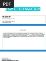 Law of Defamation Final