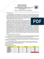 Agmnhs Basic Education Learning Recovery and Continuity Plan Sy 2022-2023