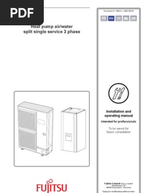 Fujitsu Water Stage High Power Service Manual 2 Heat Pump Hvac