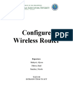 Configure Wireless Router WR